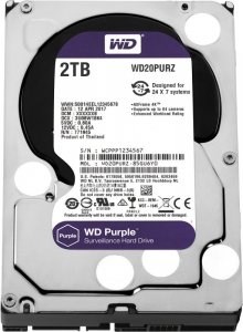 Жесткий диск HDD WD SATA 6Tb Purple Surveillance 6Gb/s 3.5" 1 5400rpm 64MB 24x7, WD60PURZ