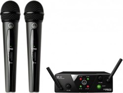 AKG WMS40 Mini2 Vocal Set BD US25B/D - вокальная радиосистема с приёмником SR40 Mini Dual и двумя ручными передатчиками, Диапазон несущих частот: 537.9/540.4МГц,