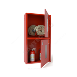 Шкаф пожарный навесной открытый красный ШПК-320-12 НОК 5 1300х700х300 ЕВРОручка