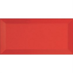 234083 настенная плитка Ape ceramica Biselado Rojo Brillo 10x20 1 см