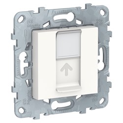 Розетка RJ45 компьютерная Unica New скрытой установки кат. 5е UTP белый NU541118 Schneider Electric