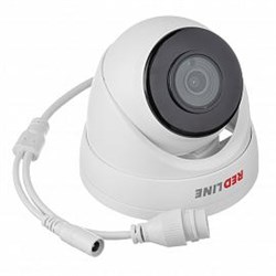 Камера видеонаблюдения (видеокамера  наблюдения) IP уличная купольная антивандальная  2Мп, объектив 2,8 мм (103°) F1.0, POE, звук RedLine  RL-IP22P-S.eco