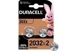 Батарейки литиевые Duracell, 2032 3V 2шт Б0037273 - фото 17698