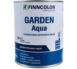 Эмаль акриловая Finncolor Garden Aqua основа A полуматовая 0,9 л