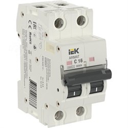 ARMAT Выключатель автоматический двухполюсный C 16А M06N AR-M06N-2-C016 IEK