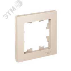 Рамка однопостовая ATLASDESIGN бежевый 13196