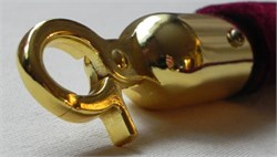 Карабин декоративный для каната D=30mm, отделка-золото A-C30.G