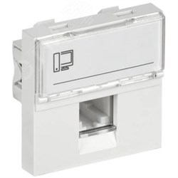 Розетка компьютерная RJ45 UTP категория 5e 2 модуля CKK-40D-RI2-K01 IEK