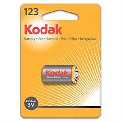 Батарейка литиевая KODAK CR123 [ K123LA] (6/12/9000)