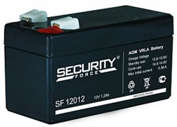 Аккумулятор герметичный свинцово-кислотный 12В, 1.2 А/ч Security Force SF12012