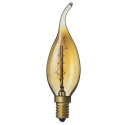 Лампа накаливания декоративная 40Вт,Е14  NAVIGATOR 71 952 NI-V-FC-C-40-230-E14-CLG