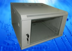 Шкаф настенный 9U серия WM (600х600х501), собранный, серый Netko