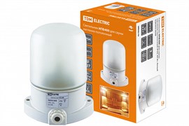 Светильник НПБ400 для сауны настенно-потолочный белый, IP54, 60Вт, белый SQ0303-0048 TDM