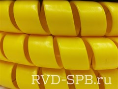 Защита спираль пластик D=32мм жёлтая