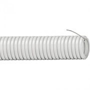 Труба ПВХ гибкая гофрированная диаметр 16мм, легкая с протяжкой, 100м, цвет серый код 91916 DKC