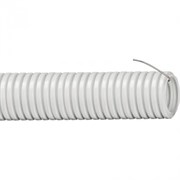 Труба гофрированная ПВХ 50 гибк. легкая с протяжкой, цвет серый (30м) DKC 9195030