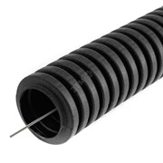 Труба ПНД гибкая гофрированная диаметр 20 мм, легкая с протяжкой, цвет черный код 71720 DKC