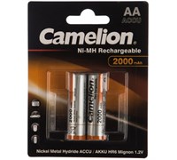 Аккумулятор бытовой Camelion R6 AA BL2 NI-MH 2000mAh (2/24/384)