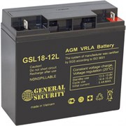 Аккумулятор General Security GSL 18-12 (12 В, 18 Ач)