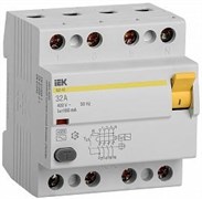 Выключатель дифференциального тока (УЗО) 4п 40А 300мА ВД1-63 AC(Электромеханическое) (MDV10-4-040-300)