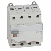 Выключатель дифференциального тока (УЗО) 4п 40А 100мА DX3 АC