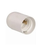 Патрон для ламп пластиковый Е27 подвесной термостойкий пластик белый 24624 4 REV