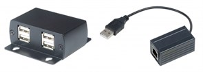 Удлинитель USB 2.0 по кабелю витой пары до 60м (CAT5/5e/6)