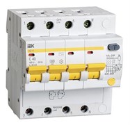 Выключатель автоматический дифференциального тока АД 40А 4п четырехполюсный характеристика C 4,5кА 30мА