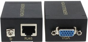 Комплект удлинители VGA видеосигнала 60 метров по Cat5 (передатчик+приемник))