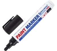 BRAUBERG Маркер-краска лаковый paint marker 6 мм, ЧЕРНЫЙ, НИТРО-ОСНОВАPRO PLUS EXTRA,