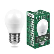 Лампа светодиодная LED 11вт Е27 белый матовый шар SBG4511 11977