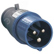 Вилка кабельная 16А 2Р+E IР44 переносная 250В 013 PSR01-016-3 IEK
