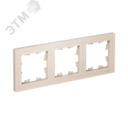 Рамка трехпостовая ATLASDESIGN универсальная бежевый 13199