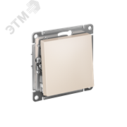 ATLASDESIGN 1-клавишный ВЫКЛЮЧАТЕЛЬ, сх.1, 10АХ, быстрозажимные клеммы, БЕЖЕВЫЙ 13201