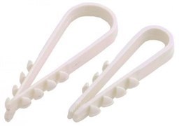 Дюбель-хомут 12-6 белый (нейлон) (100 шт)