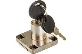 Замок мебельный прямоугольный хром D19x22 4578v