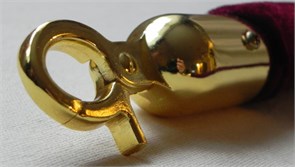 Карабин декоративный для каната D=30mm, отделка-золото A-C30.G