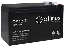 Аккумулятор герметичный свинцово-кислотный Optimus OP12-07