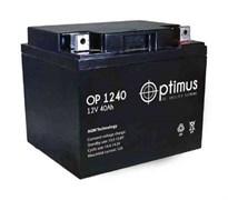 Аккумулятор 40,0 А/ч, 12В Optimus OP12-40