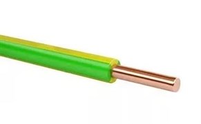 Провод установочный ПВЗ 1х4 желто-зеленый