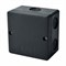 Коробка распределительная открытой установки  черная 80x80x55мм - фото 17550
