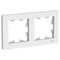 Рамка для розеток и выключателей 2 поста Atlasdesign горизонтальная универсальная белый ATN000102 Schneider - фото 18936