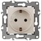 Розетка 2P+E Schuko со шторками, 16A-250В, Эра12, слоновая кость, 12-2102-02 (Б0014688)