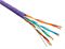 Кабель U/UTP4 cat.5e, 4 пары 24 AWG BC, 305м, нг(А)-HF LSZH - малодымный, не содержащий галогенов; фиолетовый; одножильный, FLUKE TEST, NETKO Expert СКС